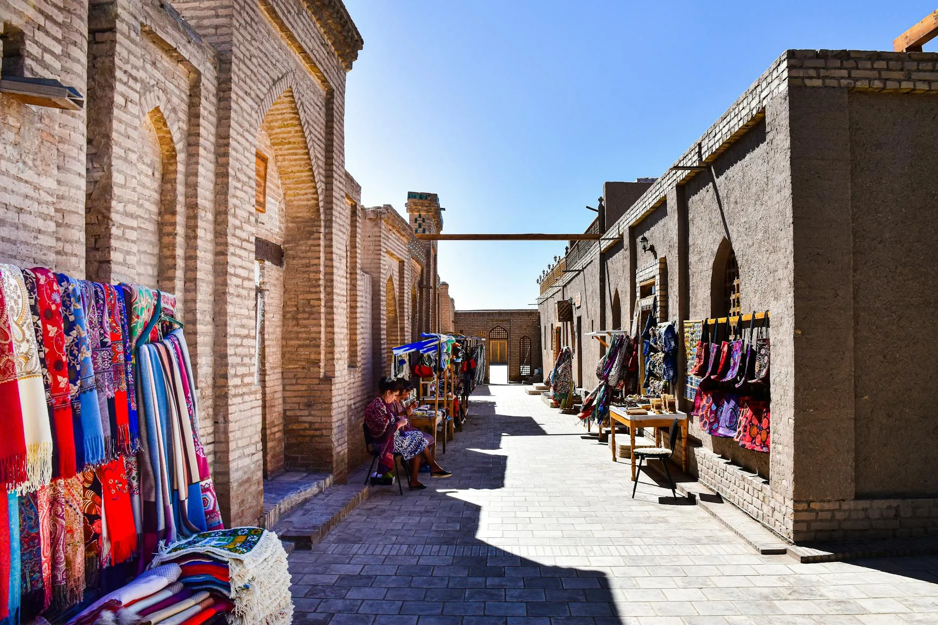 Khiva : le bazar Pahlavon Mahmud