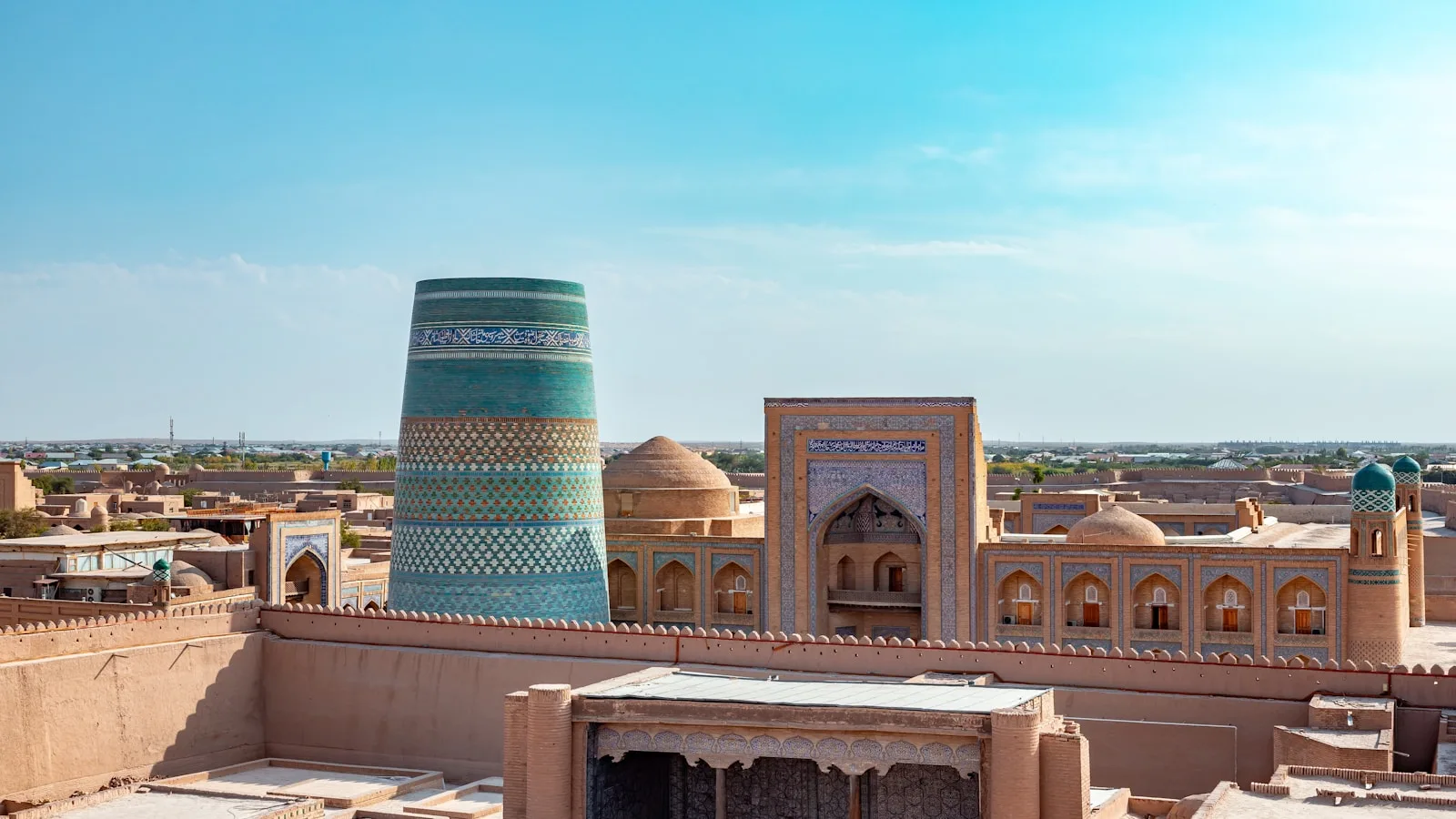 ️ Les deux zones d'hébergement à Khiva